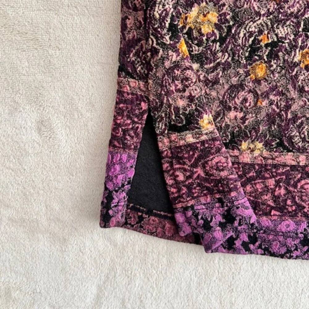 Notations Woman, Shades of Purple 3/4 Sleeve Womens Pullover V-Neck TopSize 2X - Picture 5 of 9
